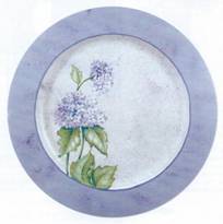 Painted Chrysanthemum Plate